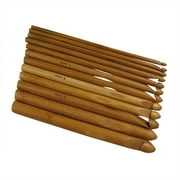 Clearance! Ctnporp 1 Set Of Crochet Hooks, 12 Different Models,Bamboo Garden Crochet Knitting Number Tool Sweater Carbonized 12 Crochet Needle ArtsCrafts \u0026 Sewing